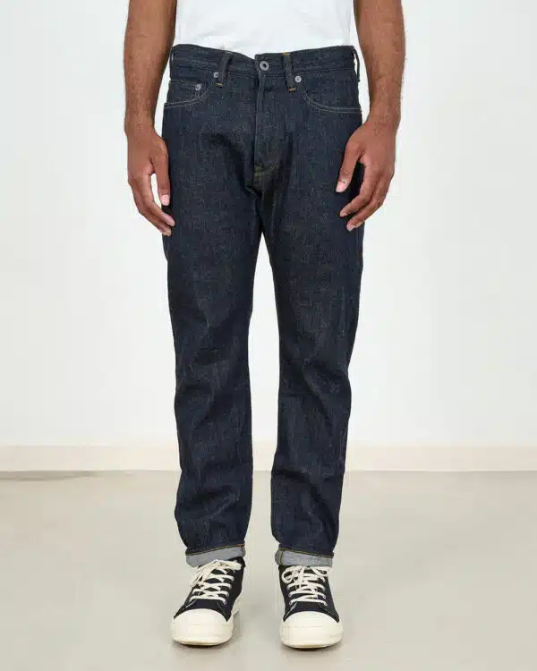 Relaxed Fit Selvedge Jean in Darned Patch Wash
