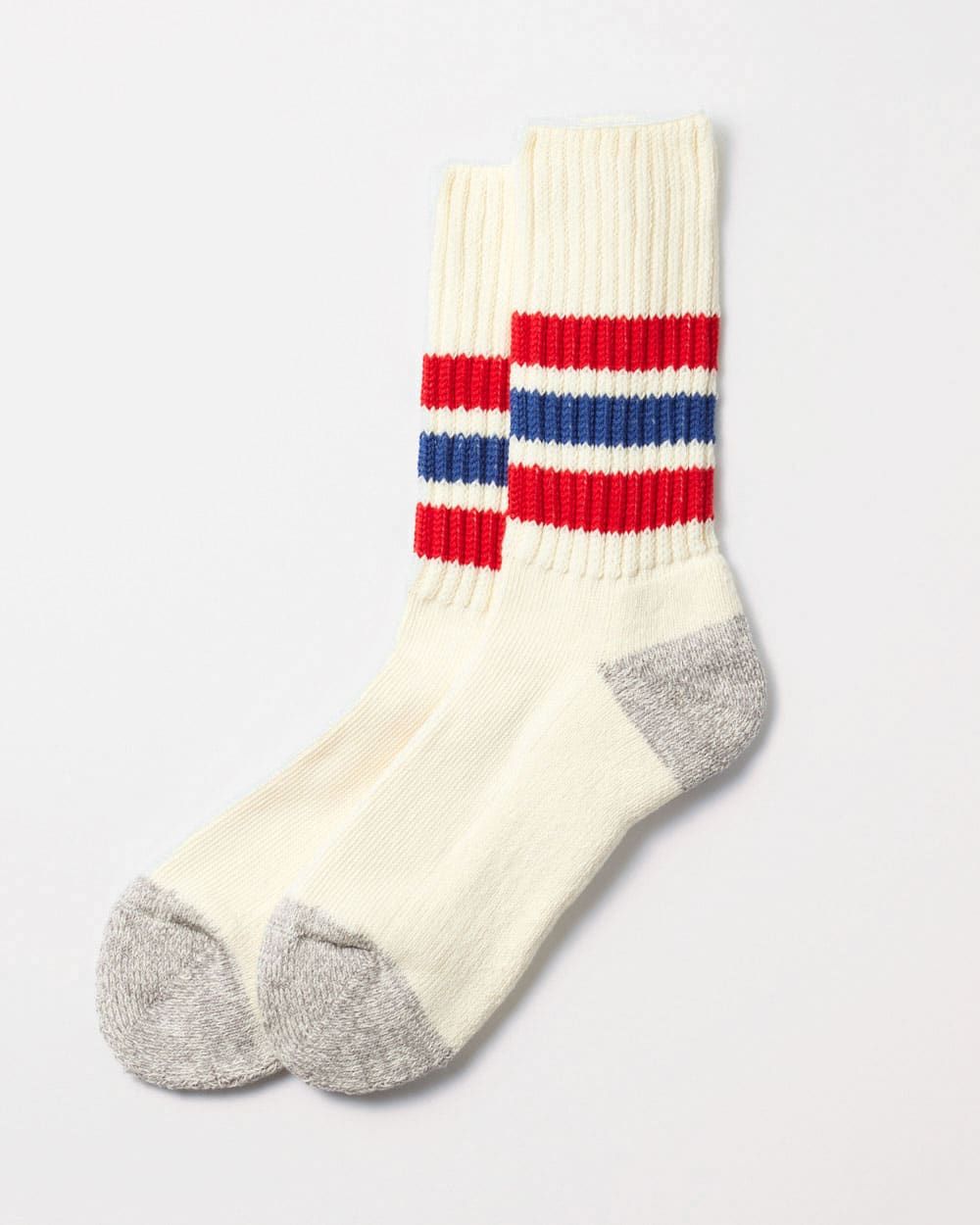 RoToTo Coarse Ribbed Oldschool Socks - Red/Blue · Those That Know