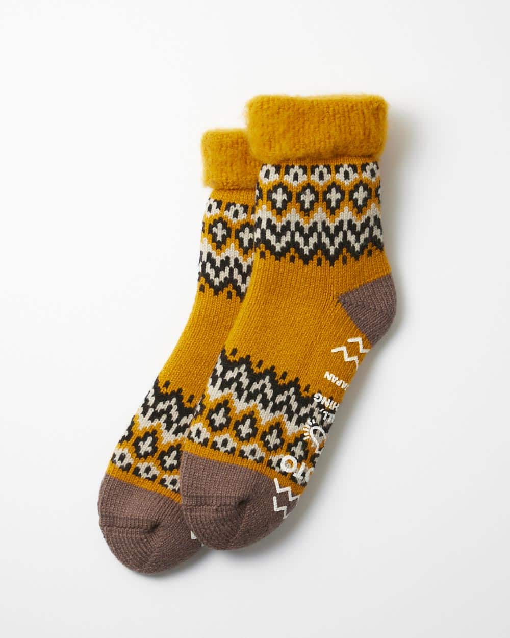 RoToTo Comfy Room Socks “Nordic” - Yellow · Those That Know