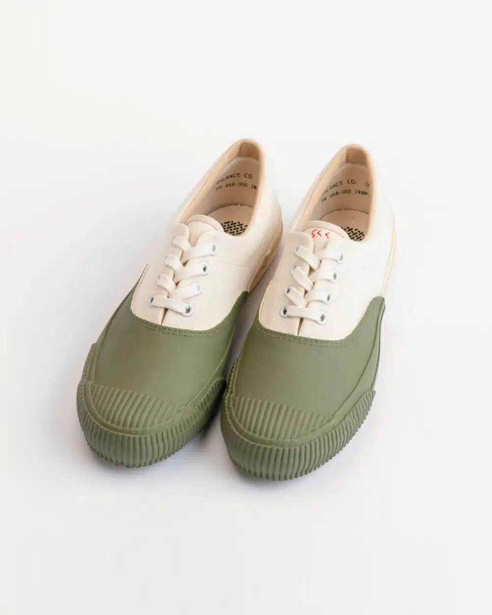 PRAS Shellcap Deck Sneakers Hand Painted Olive · Those That Know